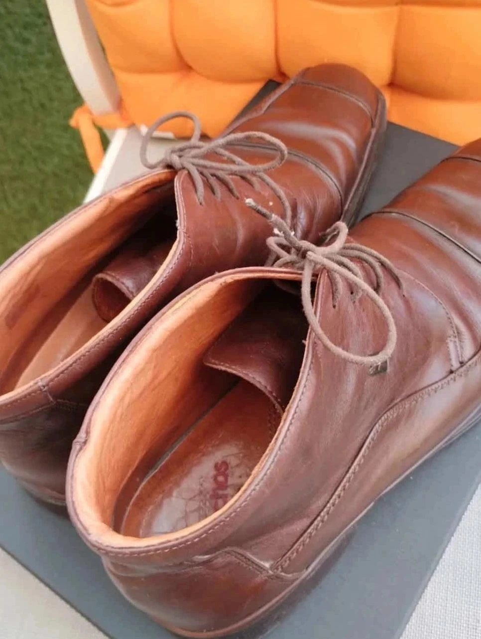 Botins masculinos marrons, todo em couro, Fluchos, P44 – photo 9